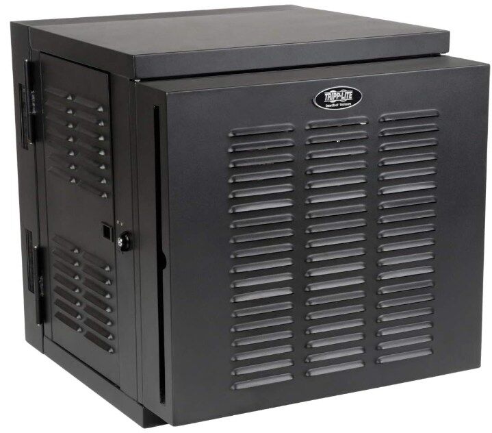 *DAMAGED* Tripp Lite series SmartRack 12U Switch-Depth Wall-Mount Small Rack Enclosure