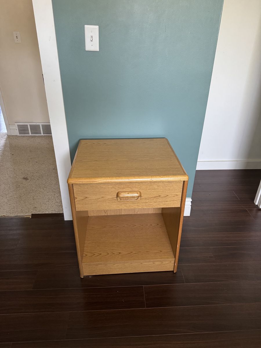 Wood Nightstand