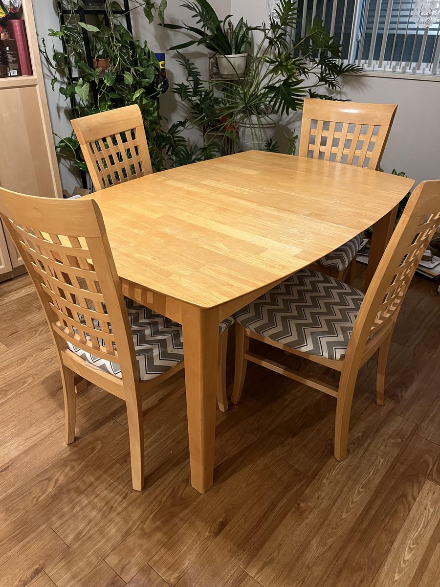 Dining Table and Four Chairs