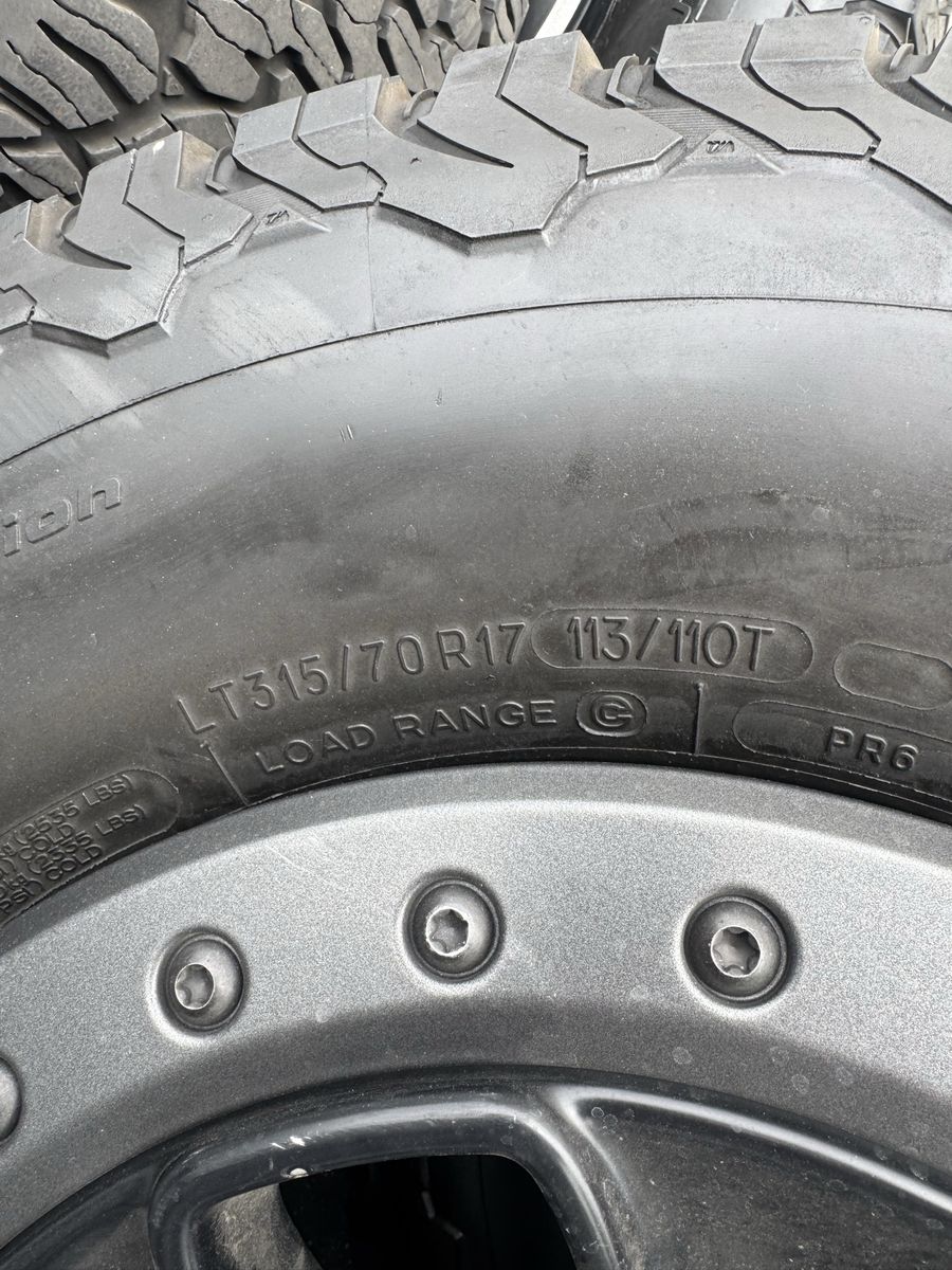 Ford raptor wheels and tire take offs