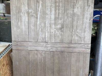 Rustic Farmhouse Style Solid Wood Dining Table - Gray Wash Finish