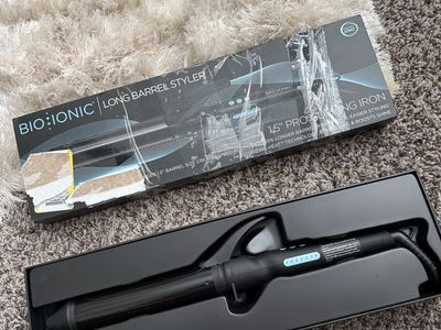 Bioionic 1.5” long barrel curling iron