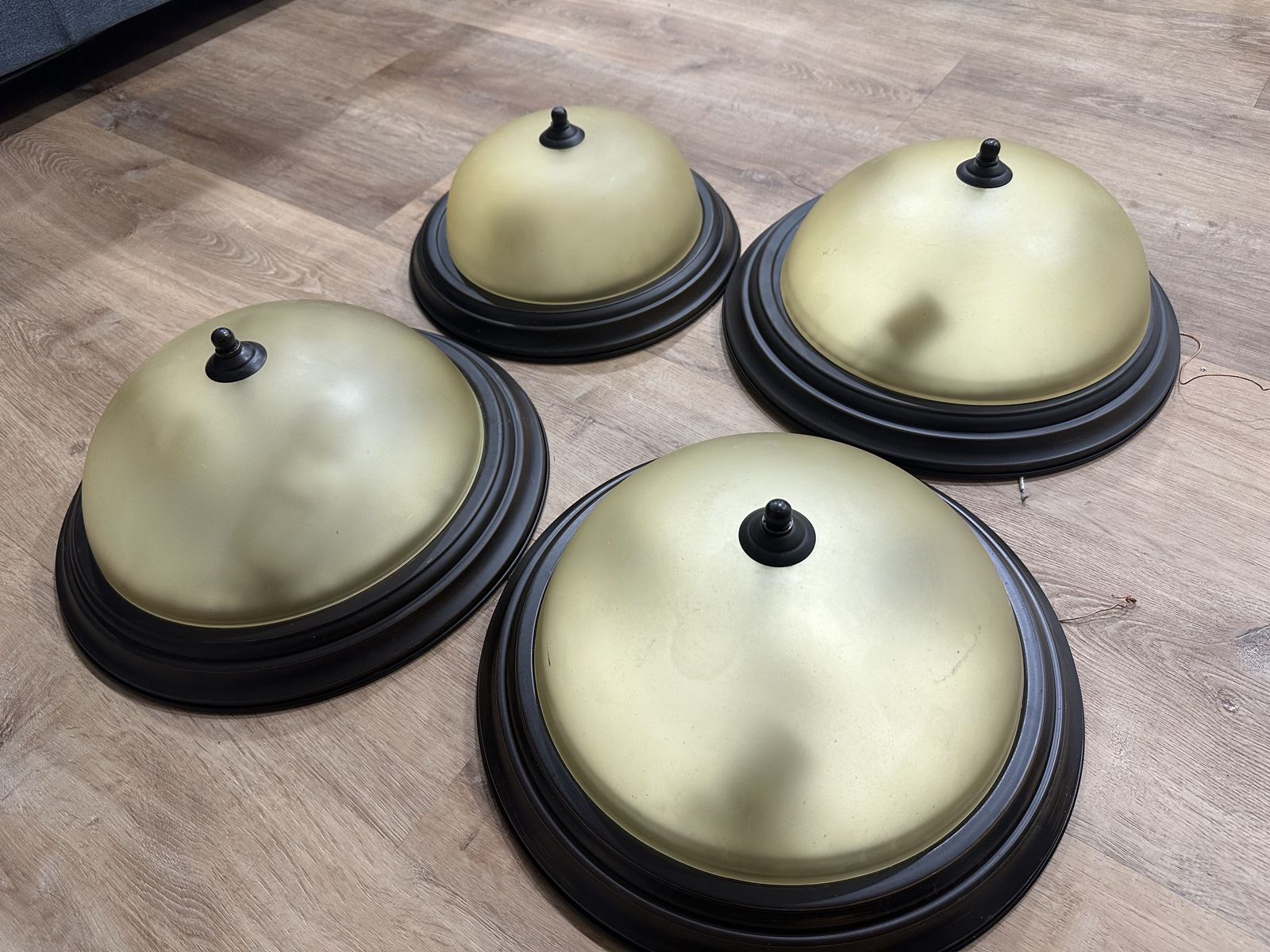 4 Flush Mount Ceiling Lights / Dome Fixtures – $15 All