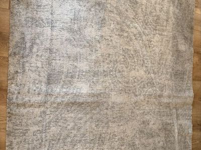 Large Area Rug - Light Gray/Beige Abstract Pattern, 5 x 7.5 ft