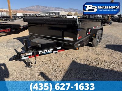 7x14 Top Hat DE Dump Trailer - 24" Sides - 14K GVWR -