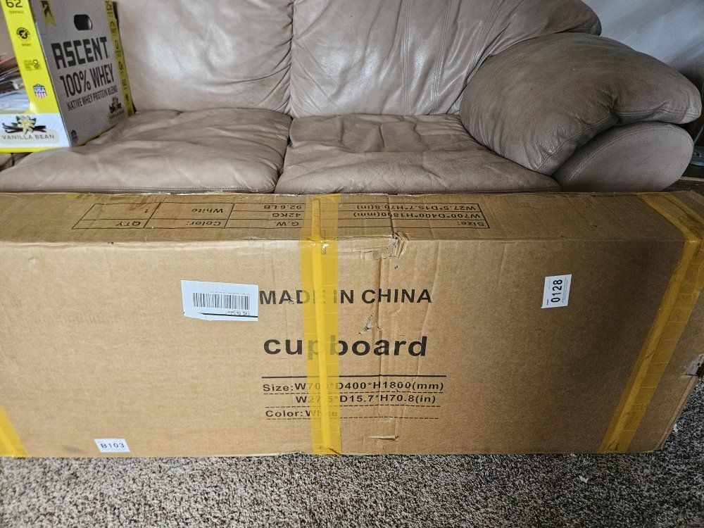 White Kitchen Cabinet In Box