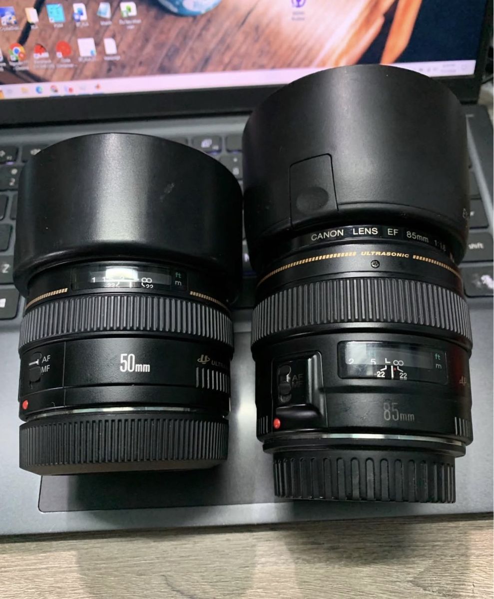 Canon ef 50 1.4 and 85 1.8