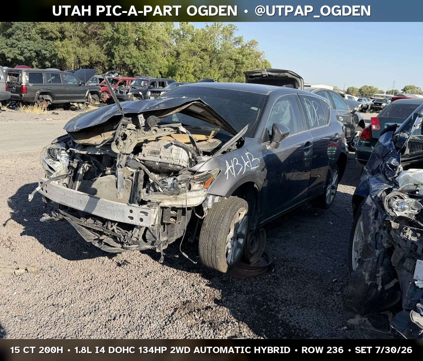 Just In! 2015 Lexus CT 200h Parts - UTPAP Ogden