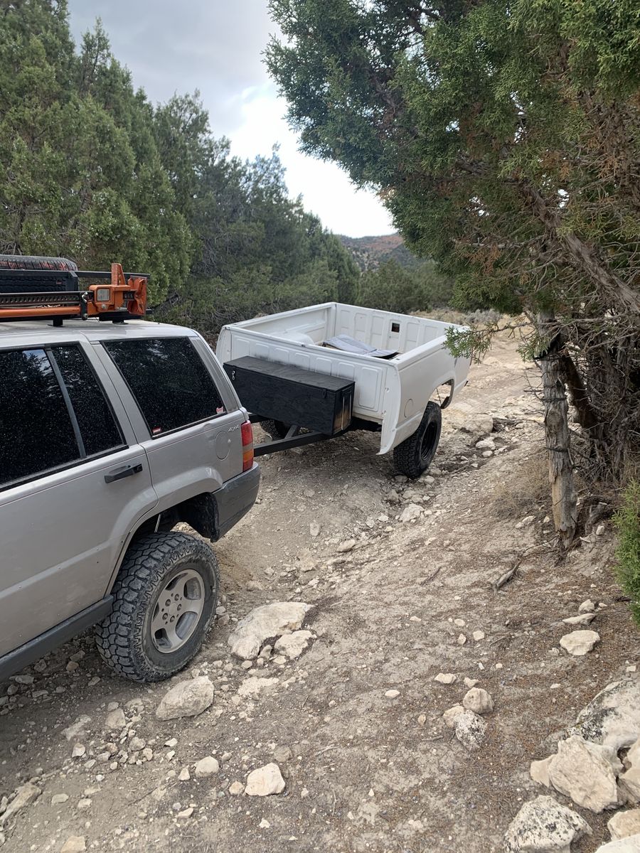 Custom Overland Utility Trailer - 1995 Chevy Bed on Tube Frame