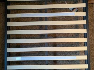 Queen Bedframe (metal and wood)