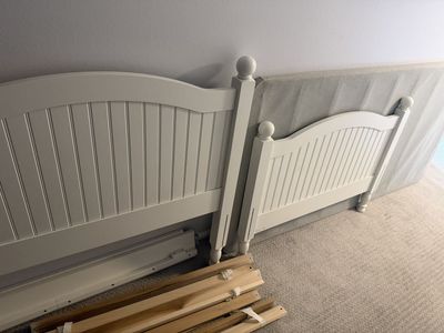 White Pottery Barn Twin Bedrame