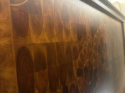 Designer wood headboard- King size make offer!!