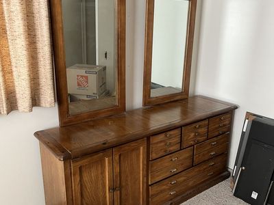 Solid wood 72" dresser