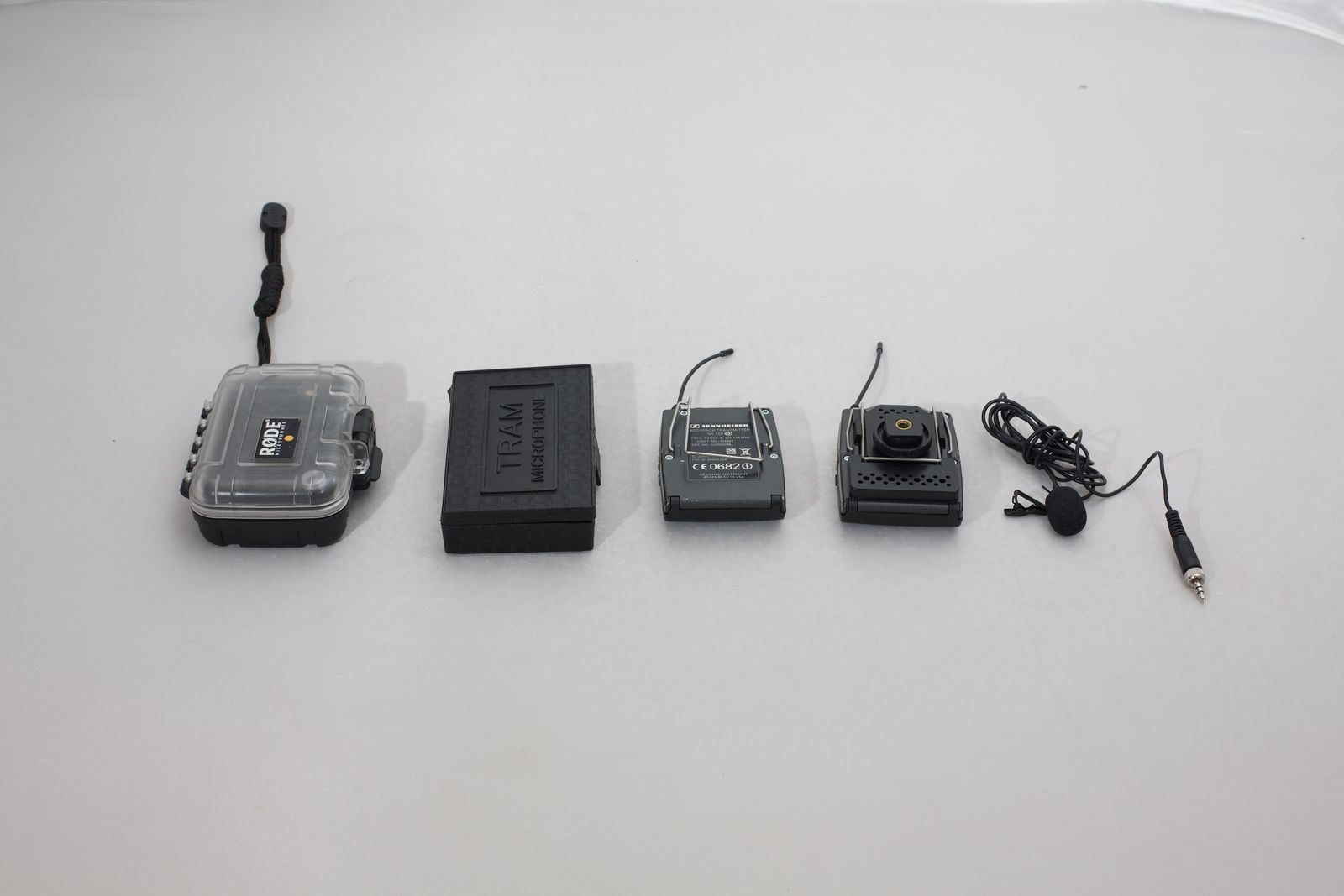 Sennheiser Evolution Series wireless lavalier microphone system.  