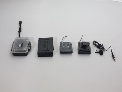 Sennheiser Evolution Series wireless lavalier microphone system.