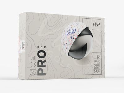 NEW Vice Pro Drip Red Blue Splatter Limited Edition Golf Balls 1 Dozen