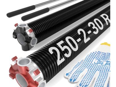 Brand new! Pair of Garage Door Spring 0.250 x 2”x 30” (Pair), 18000 Cycles Garage Spring Door Replacement