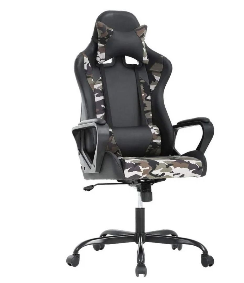 NEW Camo Racing Style Gaming Chair