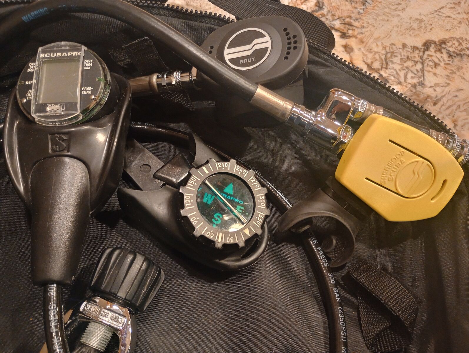 Sherwood, Brut regulators with Scubapro EDI