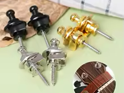 Schaller Guitar Security Strap Locks - Gold, Nickel, Black