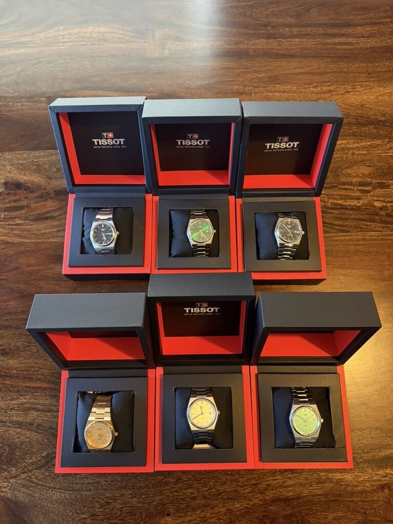 Tissot PRX Quartz 40mm mens Watches Lot