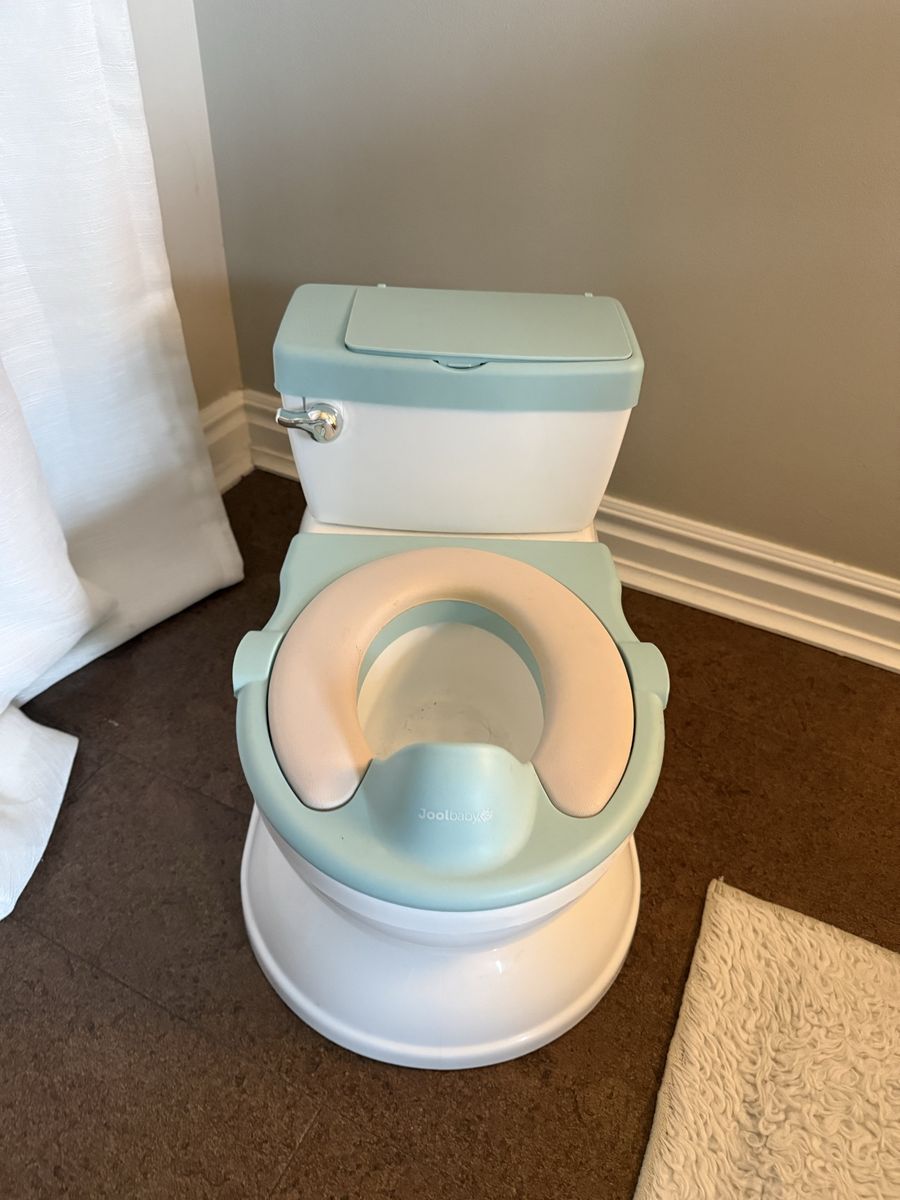 Jool Baby Products Real Feel Toddler Potty Training Toilet - Aqua Blue/White