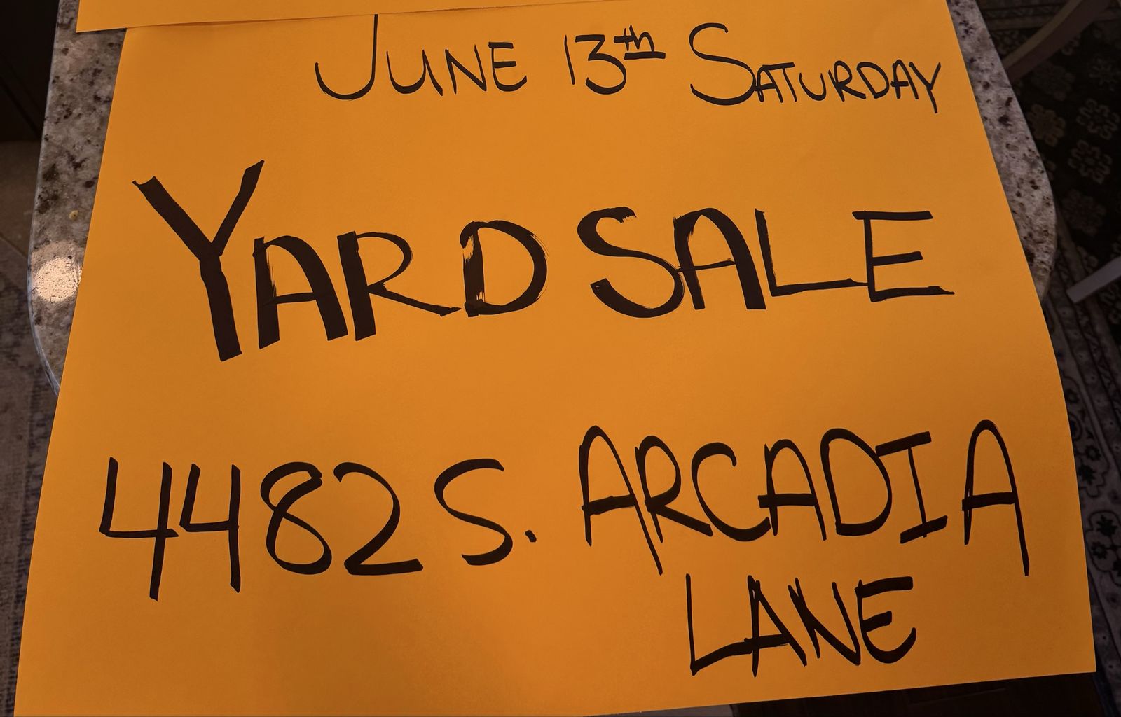 Garage Sale