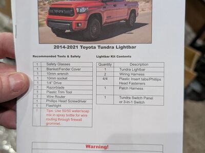 Toyota Tundra NSV Lightbar