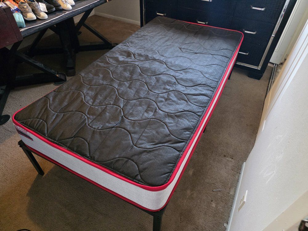 Twin Bed with Metal Frame New