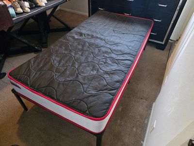Twin Bed with Metal Frame New