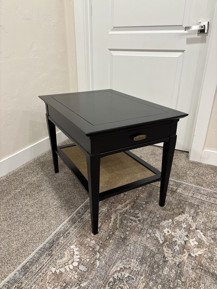 Black Painted End Table - Modern and Stylish