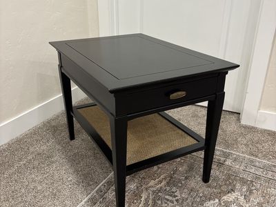 Black Painted End Table - Modern and Stylish