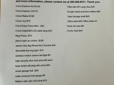MOVING OUT SALE