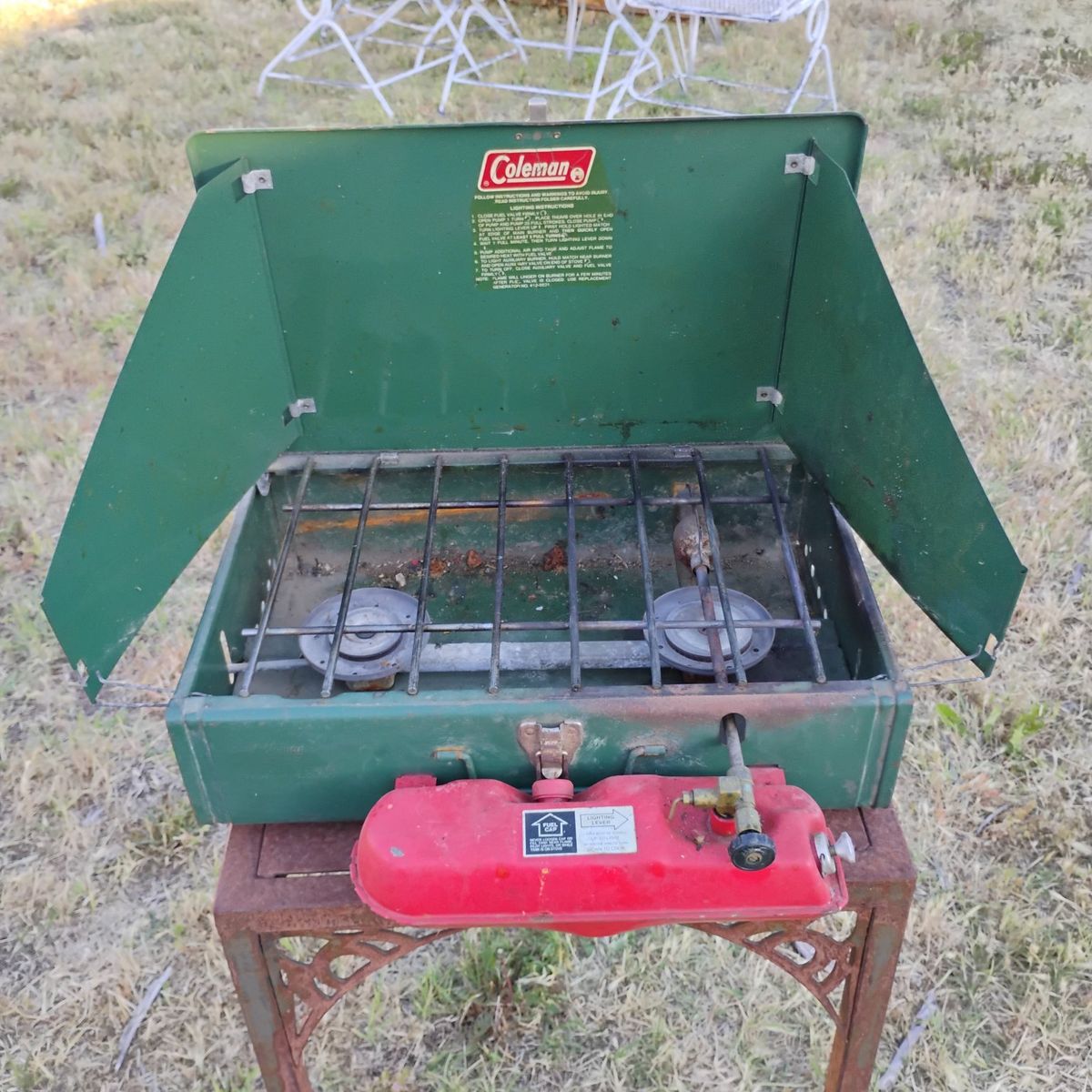 Coleman Stoves Vintage White Gas 2 Burners