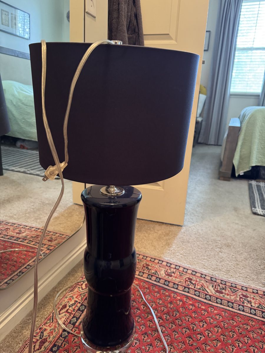 Navy blue lamp