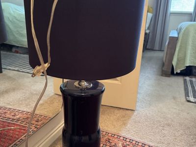 Navy blue lamp