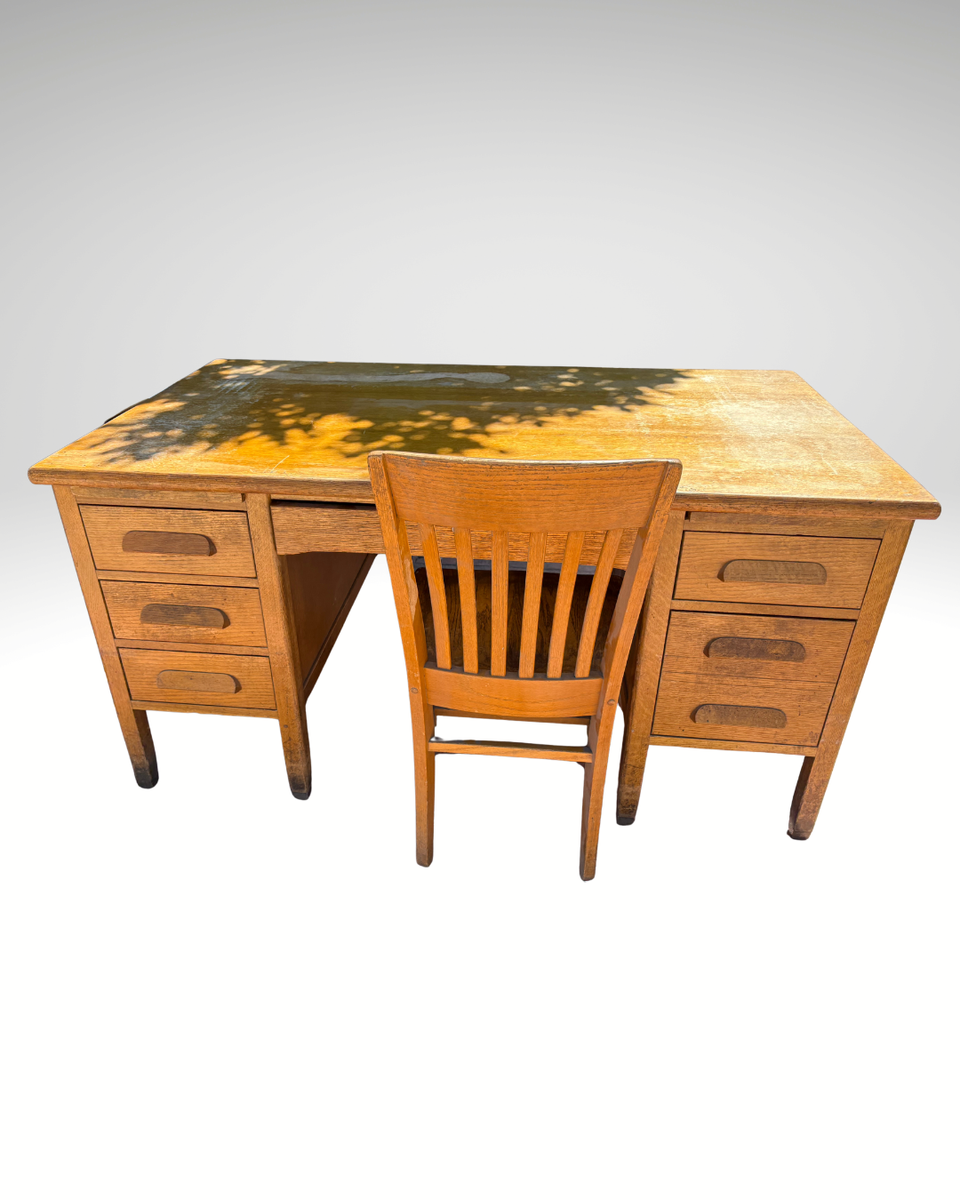 Antique Solid Wood Desk - Imperial Desk Company