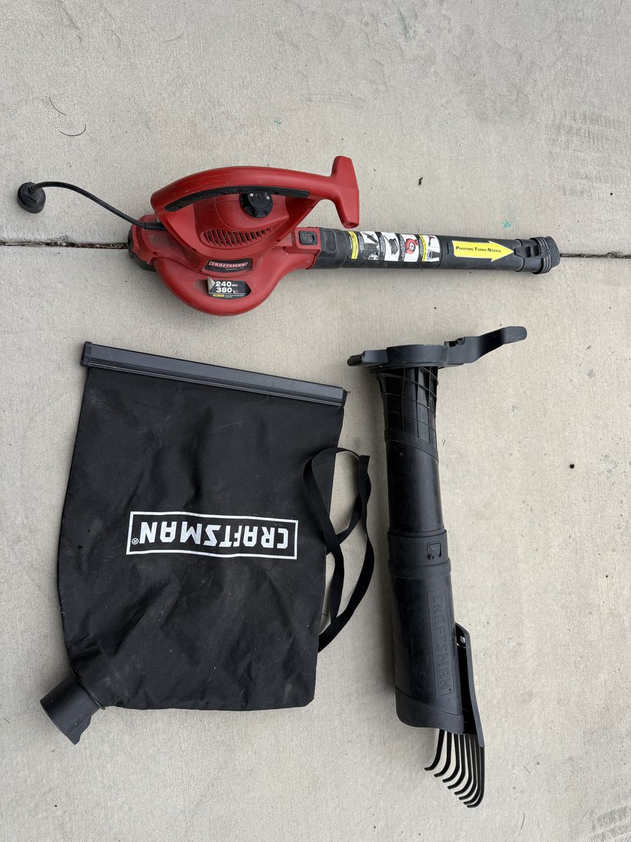 Craftsman Blower/Vac with Mulching Feature – Works Great!