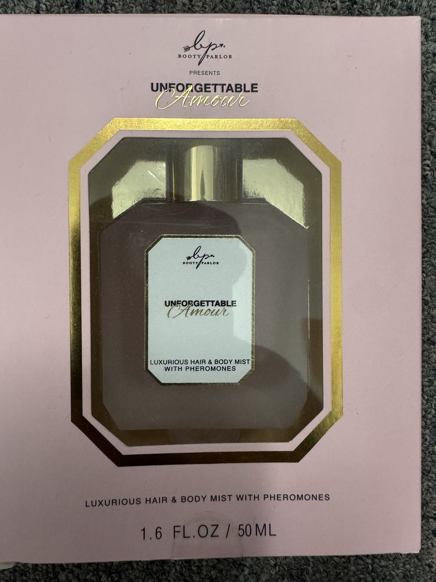 Booty Parlor Unforgettable Amour Luxurious Hair & Body Mist with Pheromones, 1.6 FL. OZ / 50 ML