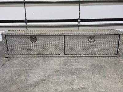 Diamond Plate Aluminum Truck Tool Box Chest 87" Long Storage Bed Mount