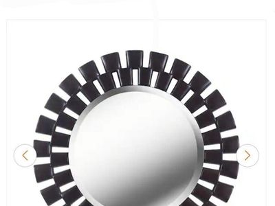 Rustic Round Beveled Glass Mirror Brand New