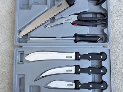 Eastman Outdoors Game Processing Knife and Saw Set with Hard Case
