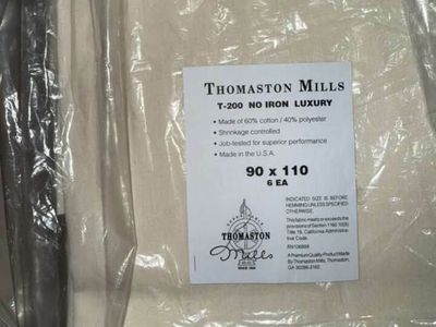 Bed Sheets - No Iron Luxury -New - 6 Pack 90” x 110”