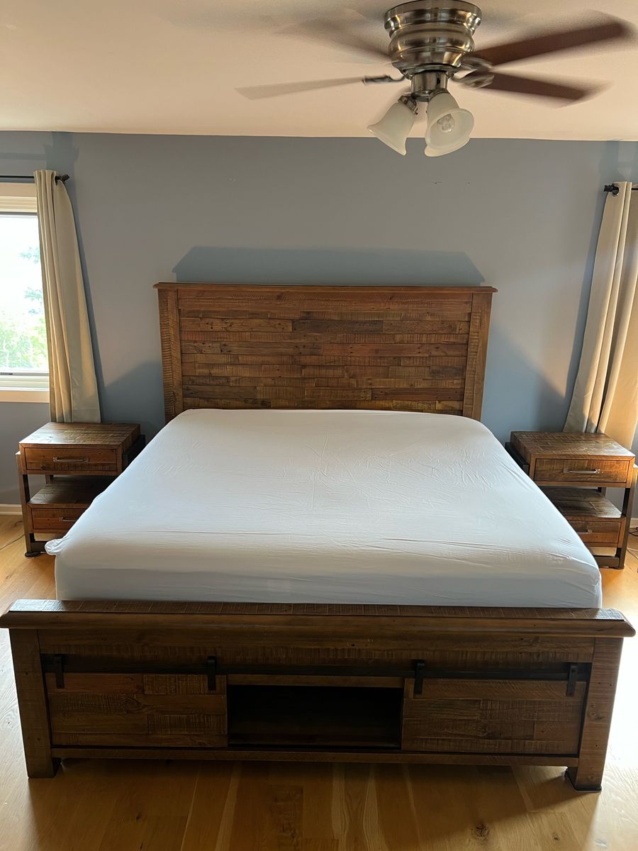 August Haven King Bedroom Set (5-Piece) — $10,000+ New — Premium Solid Wood — $2,200 OBO