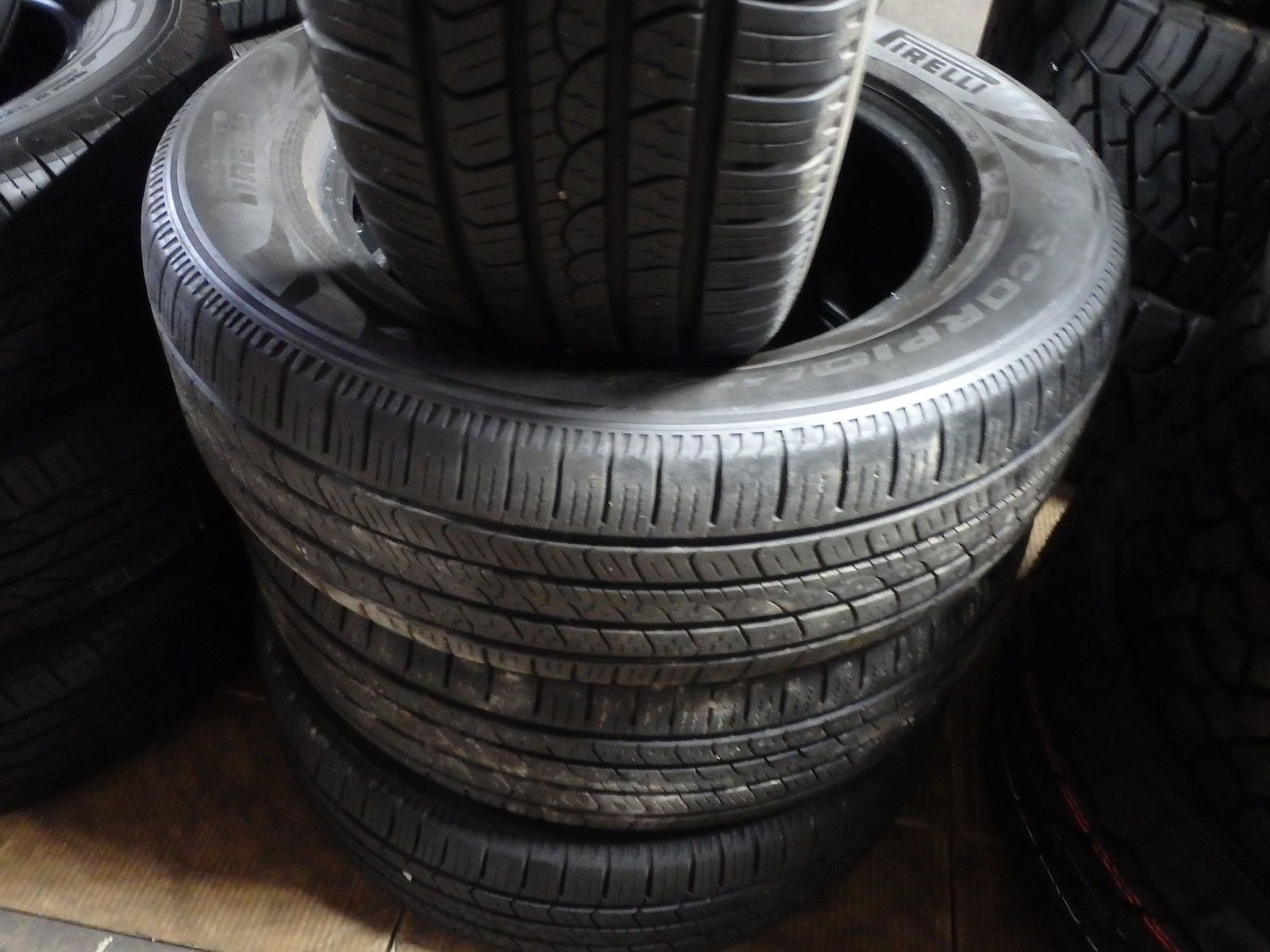225/65R17 PIRELLI SCORPION A/S PLUS 3 SET OF USED TIRES