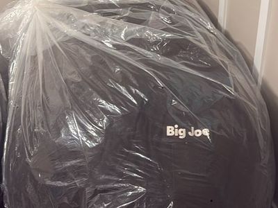 2 Big Joe Foam Bean Bag Chair - Black