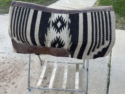 Zebra striped saddle pad