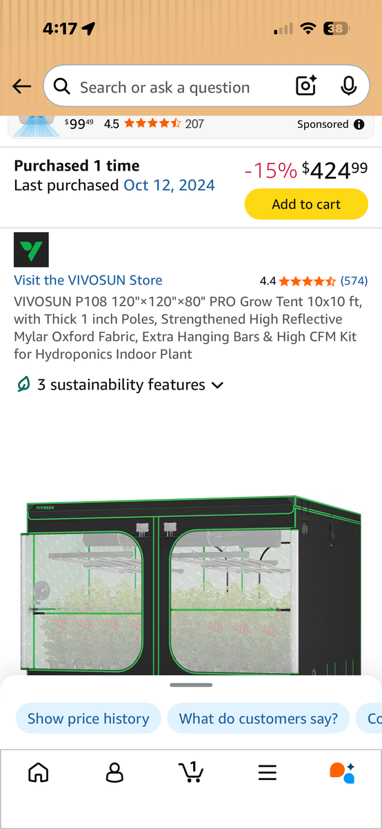 Grow Tent Growing 10ft x 10ft