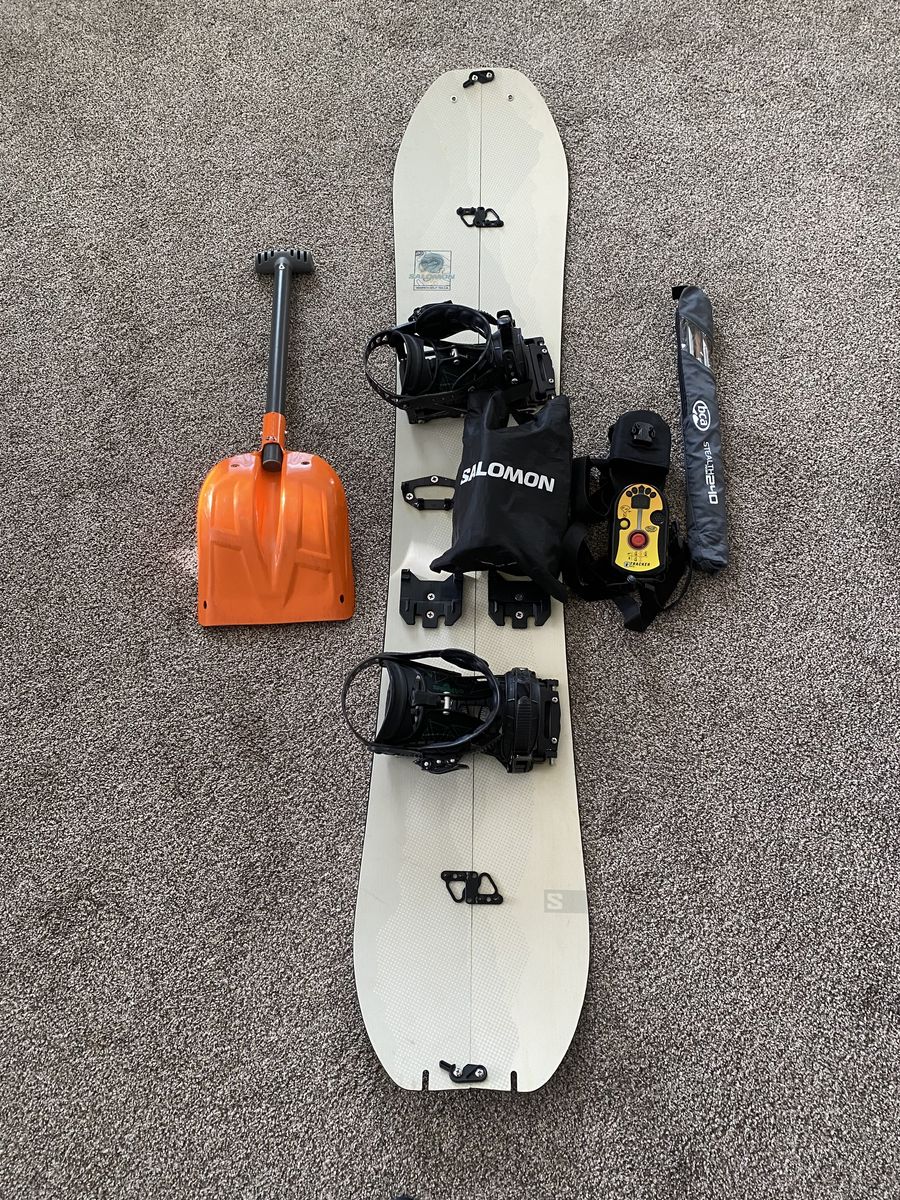 Full Salomon High path splitboard setup