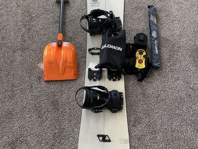 Full Salomon High path splitboard setup